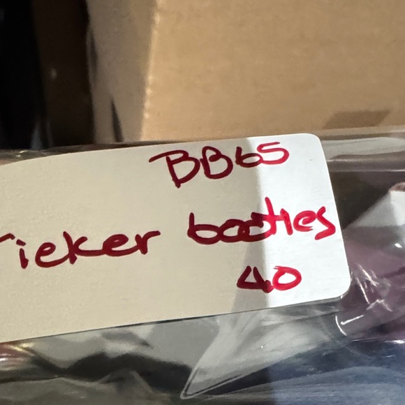 Rieker Women's Comfort Blue Leather Booties with Colourful Knit Accents - Picture 9 of 9